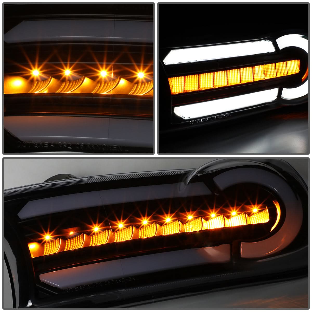 07-14 Toyota FJ Cruiser 3D Style LED DRL Bumper Lights - Black/Clear