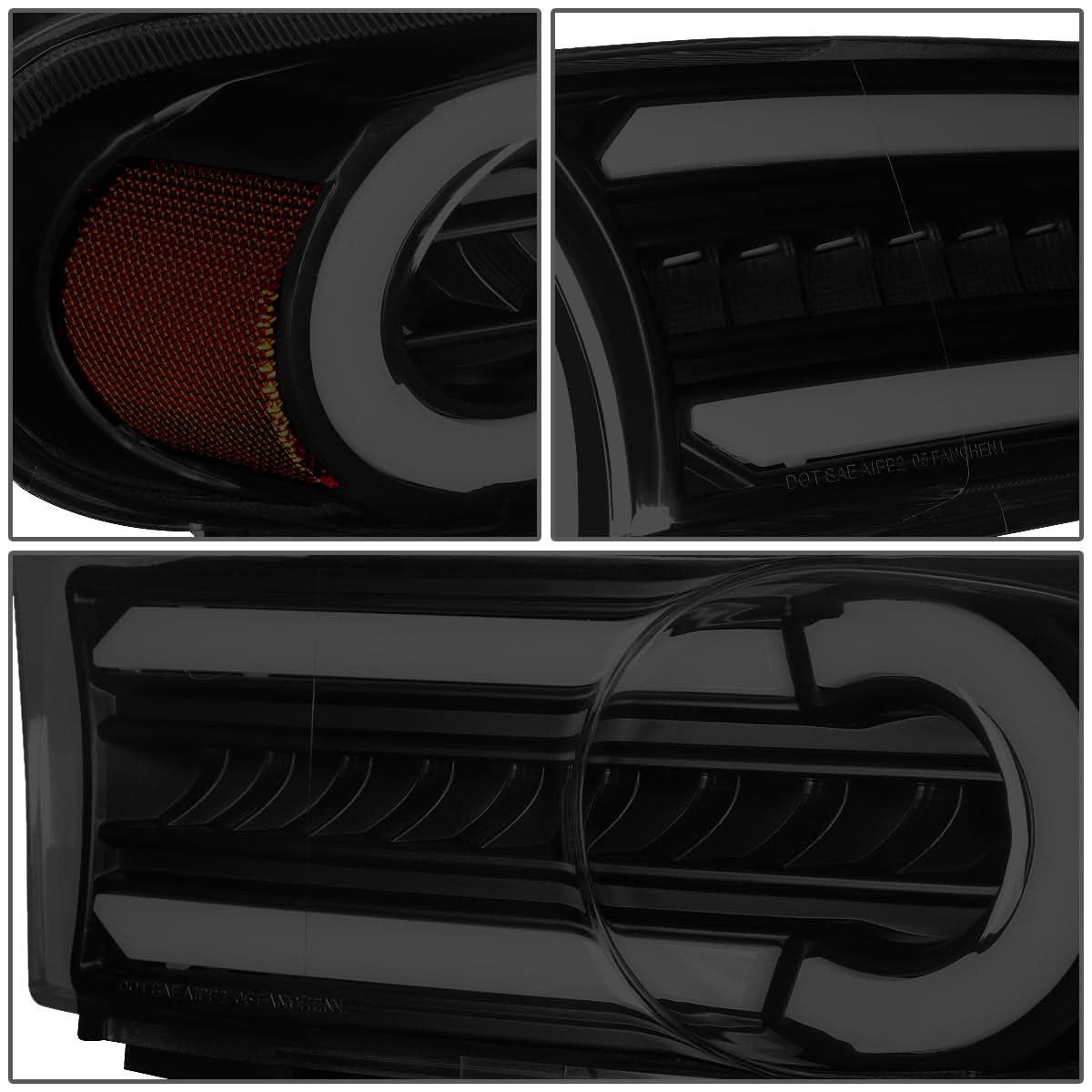 07-14 Toyota FJ Cruiser 3D LED DRL Bumper Lights 2PC Smoke