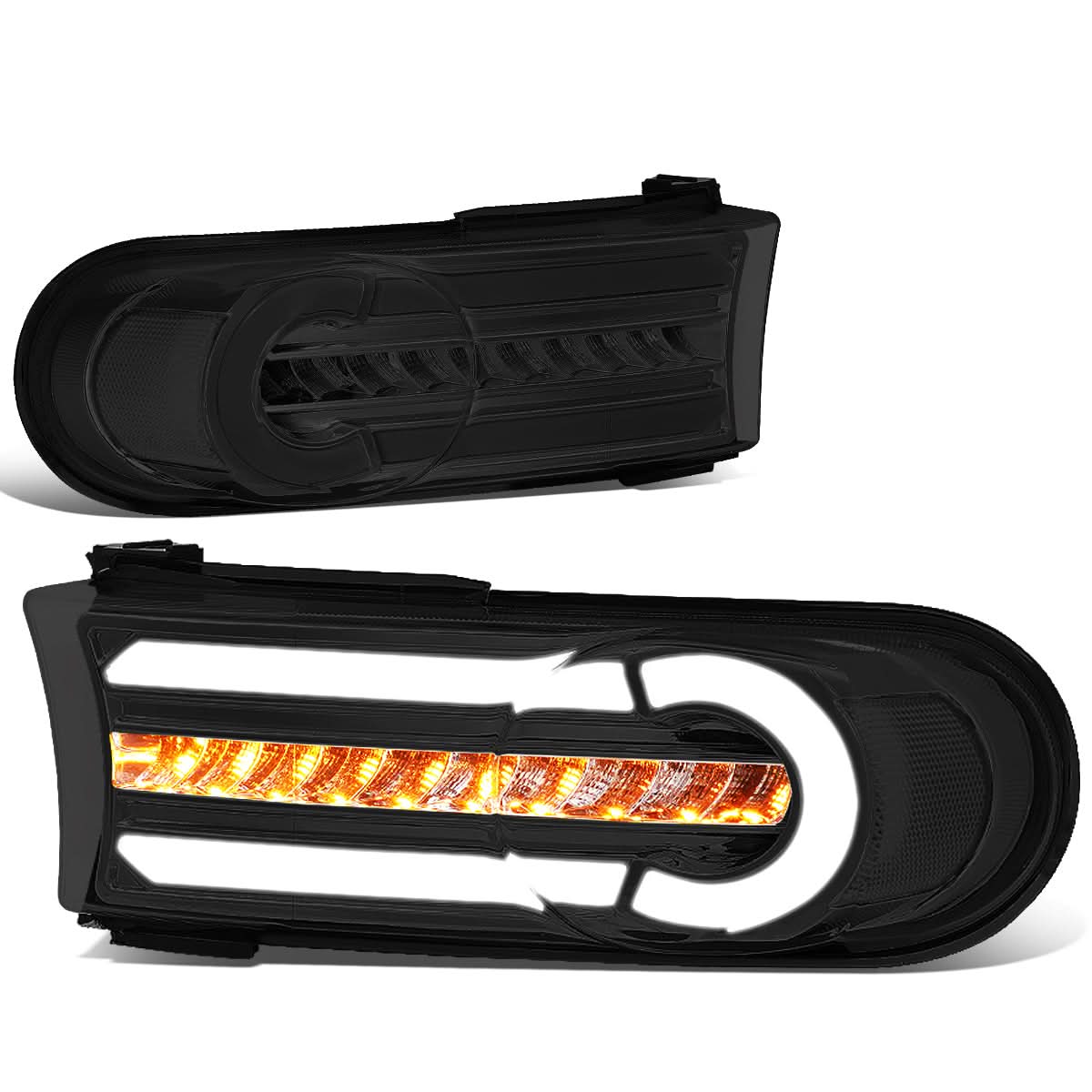 07-14 Toyota FJ Cruiser 3D Style LED DRL Bumper Lights - Chrome/Smoke