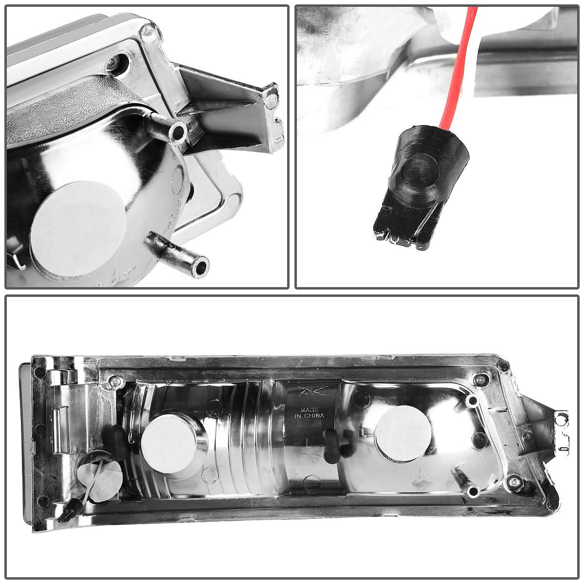 2003-2006 Chevrolet Silverado LED DRL Bumper Lights Chrome Housing