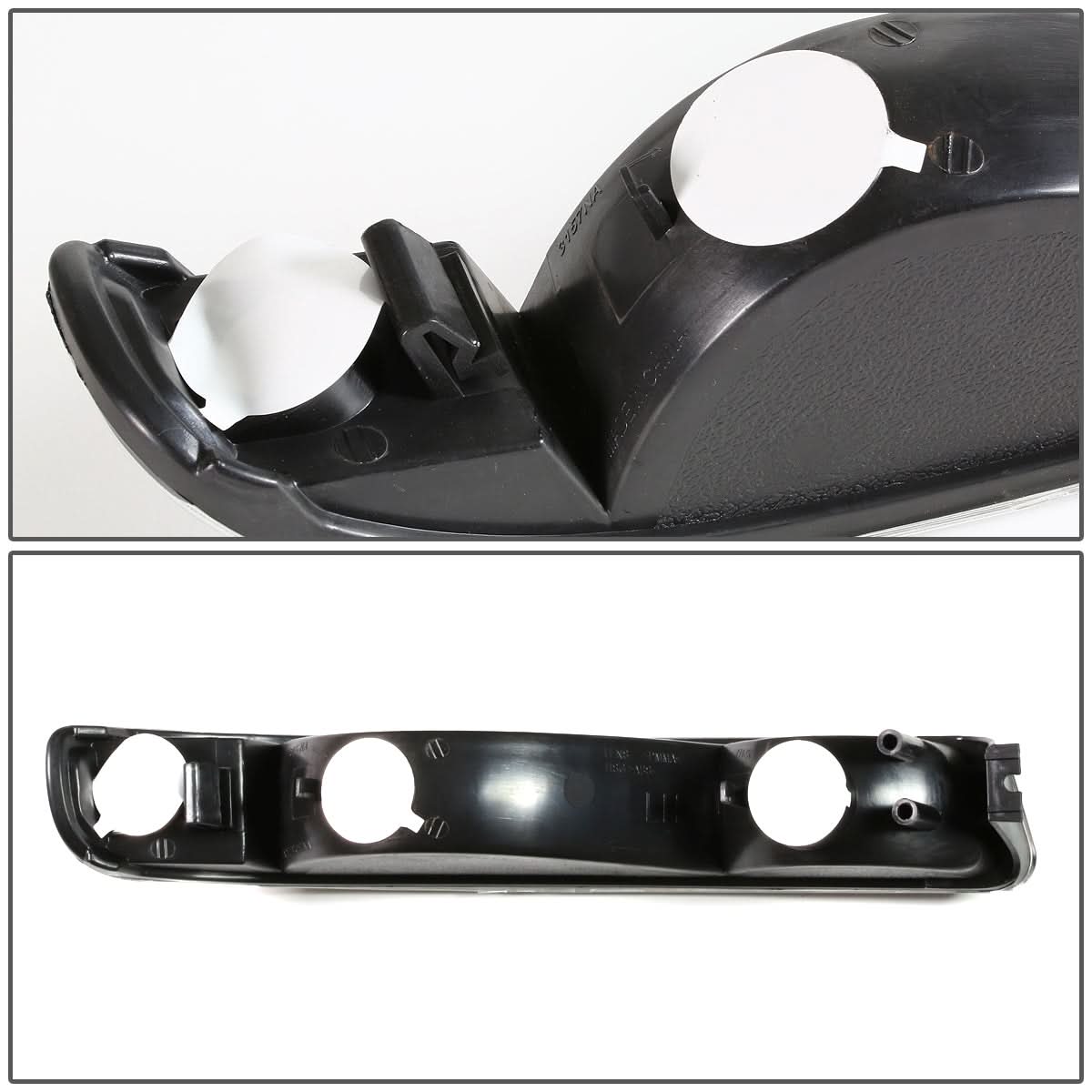 99-07 GMC Sierra Yukon Black Amber Corner Bumper Lights 2PC