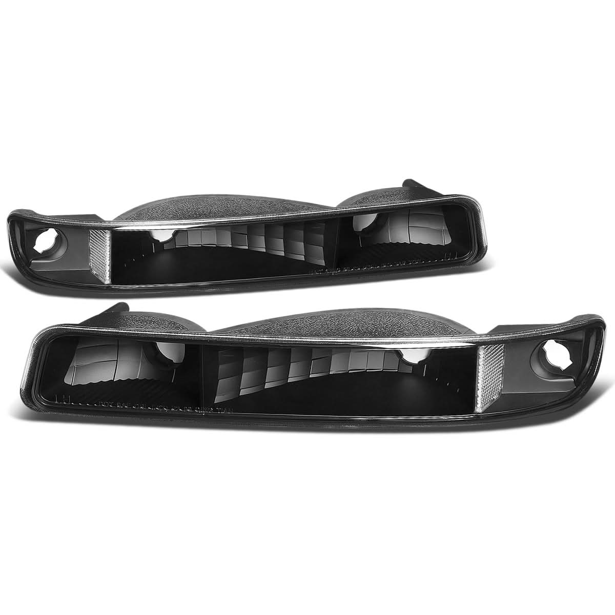 99-07 GMC Sierra/Yukon Black Clear Corner Bumper Lights