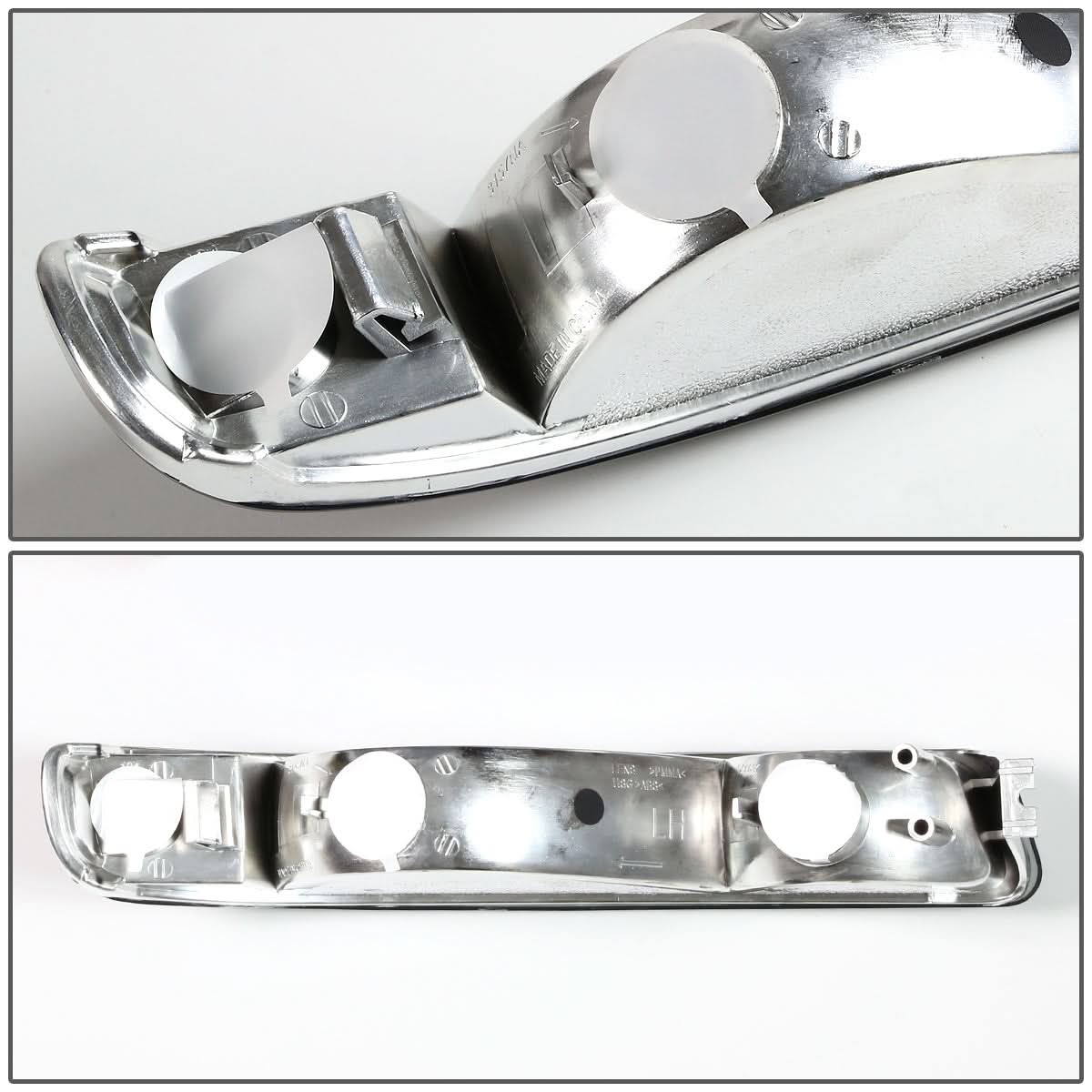 99-06 GMC Sierra / Yukon Chrome Amber Corner Bumper Lights 2PC