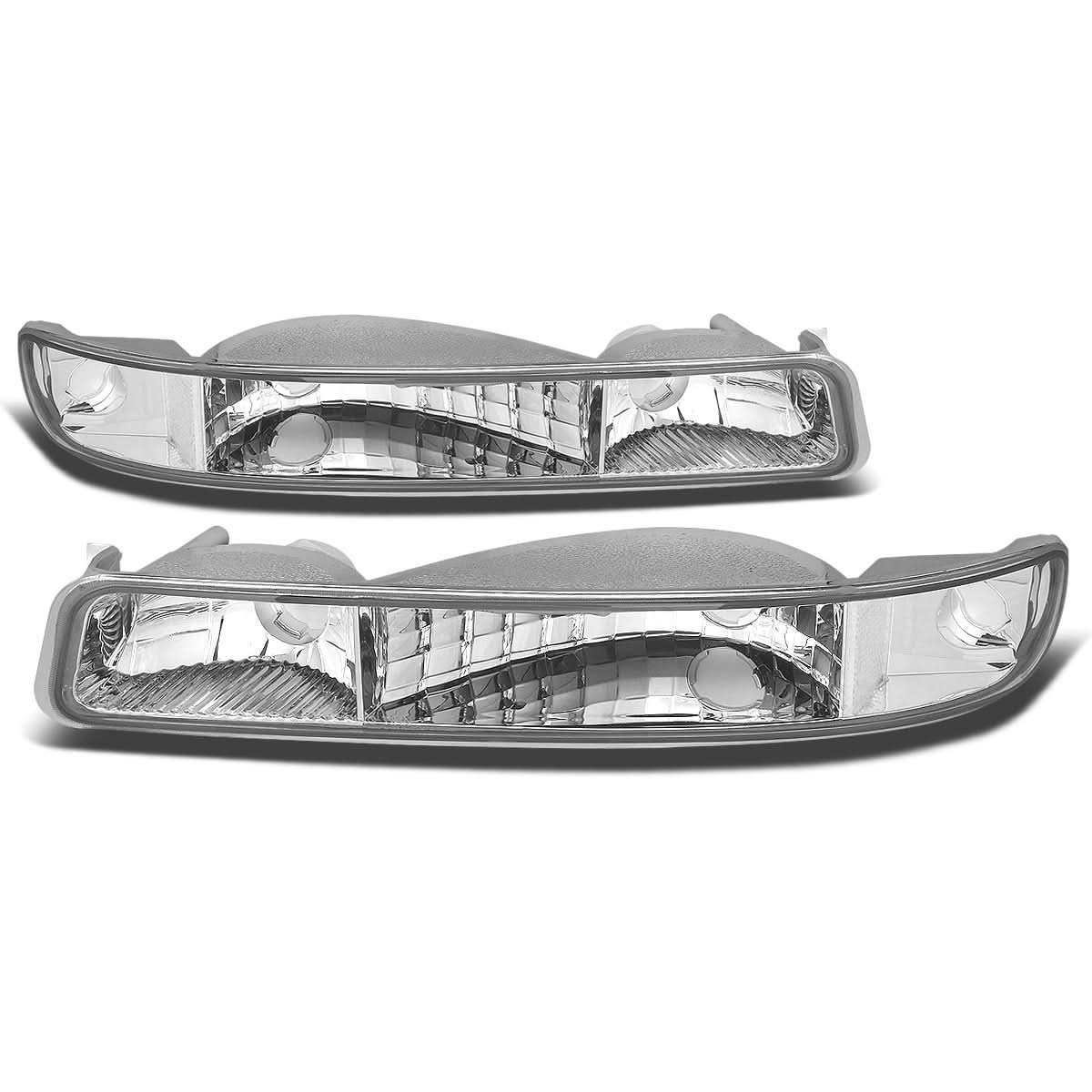 99-07 GMC Sierra Yukon Chrome Clear Corner Bumper Lights 2PC Kit