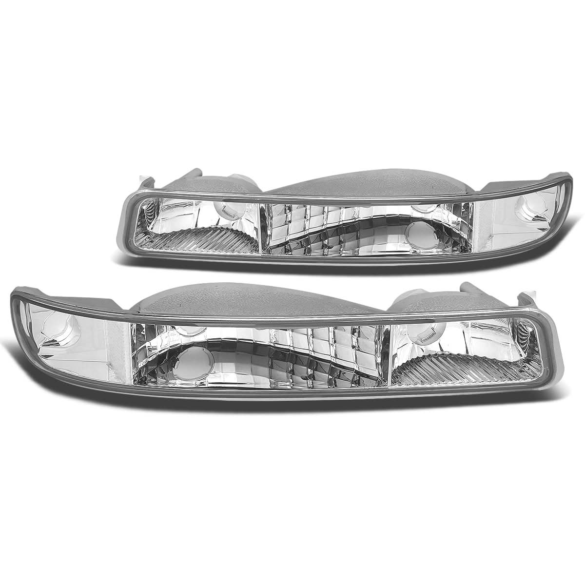 99-07 GMC Sierra Yukon Chrome Clear Corner Bumper Lights 2PC Kit