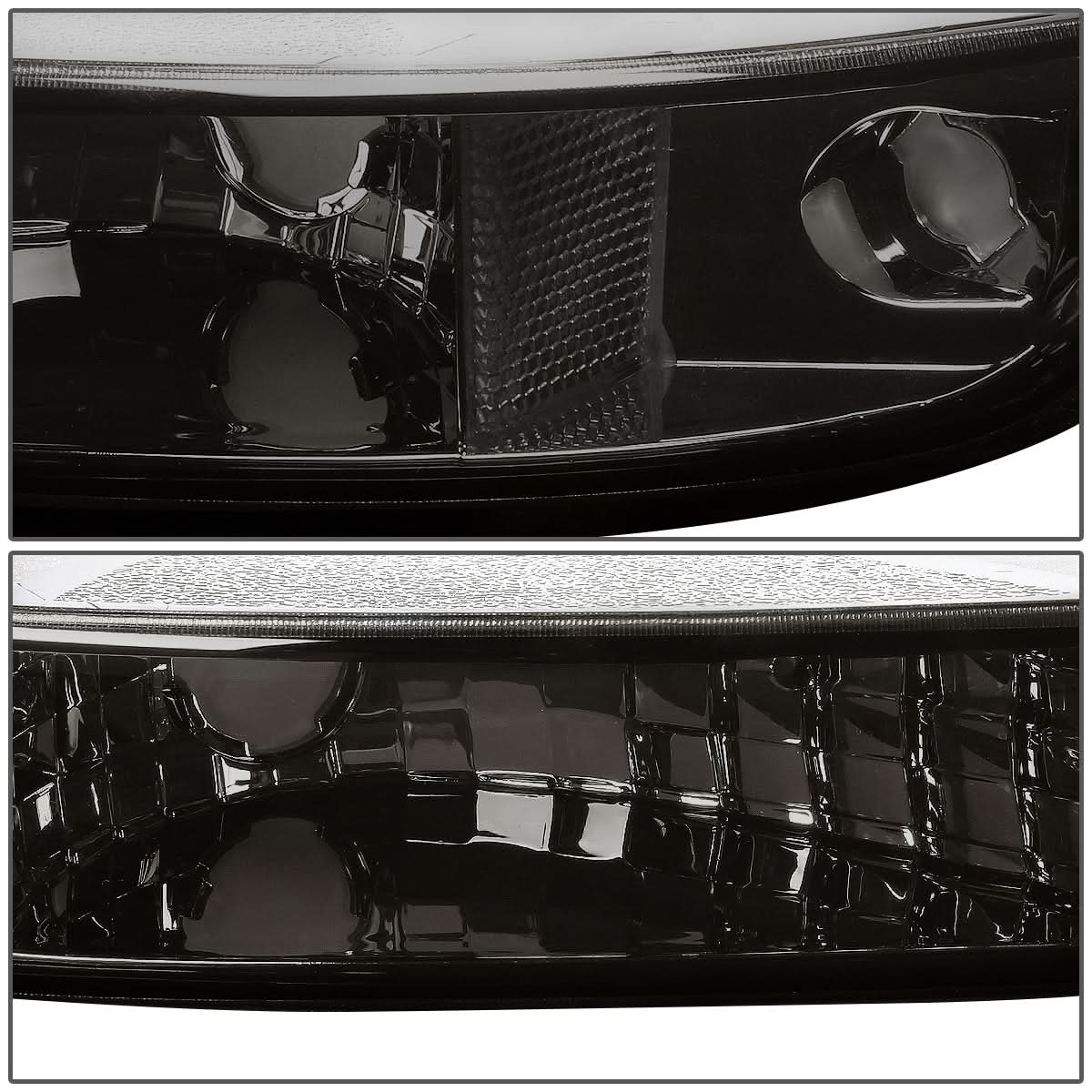 99-07 GMC Sierra/Yukon Smoke Corner Bumper Lights 2PC