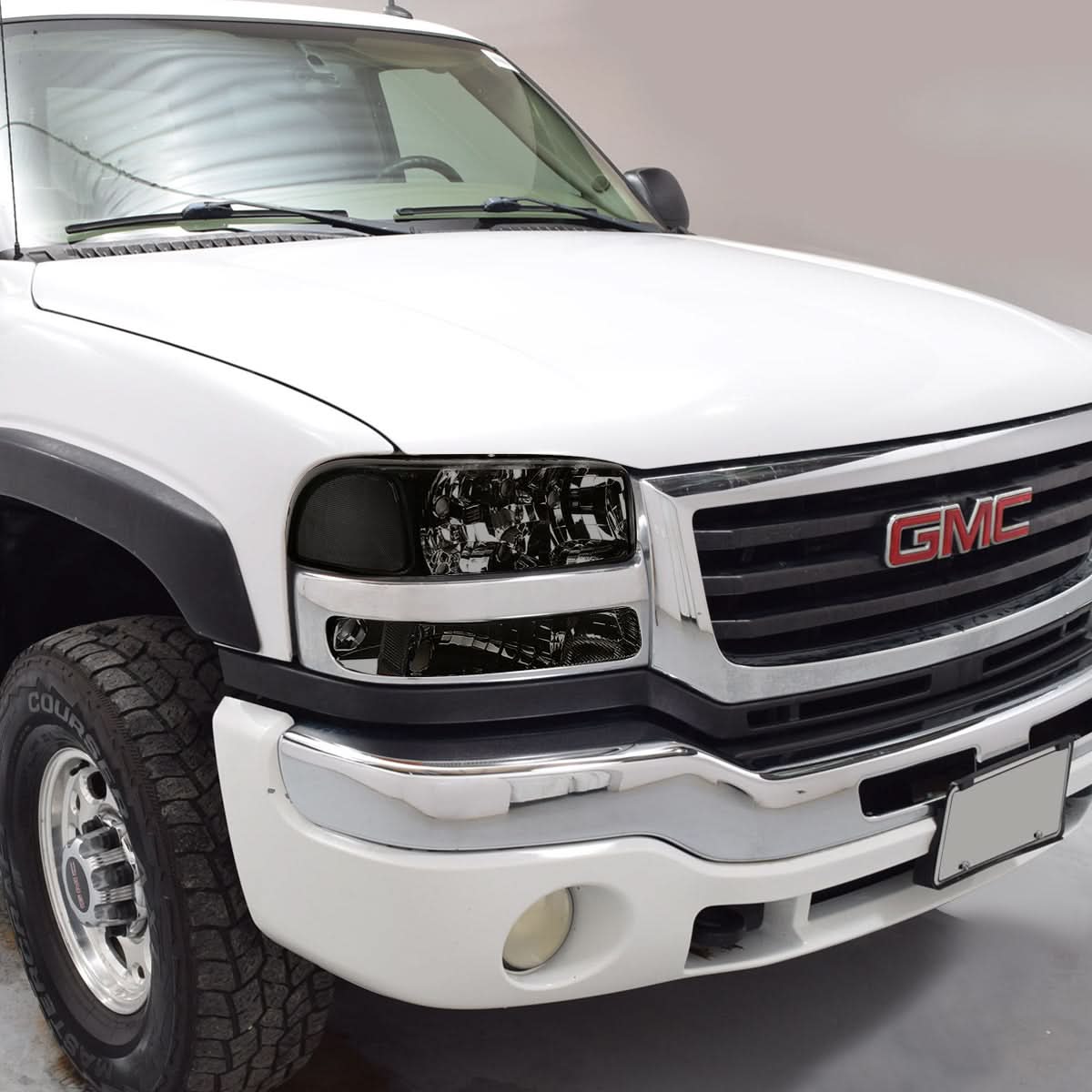 99-07 GMC Sierra/Yukon Smoke Corner Bumper Lights 2PC