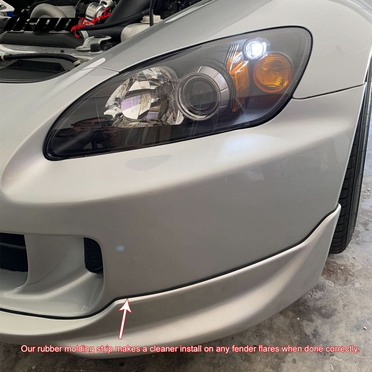 Universal 39'' T Rubber Molding Tape Black Front Hood Protector Guard