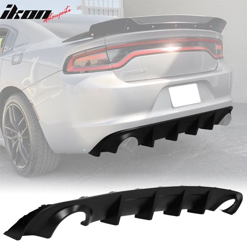 Rear Diffuser Splitter for 2015-2024 Dodge Charger Base SXT  PP
