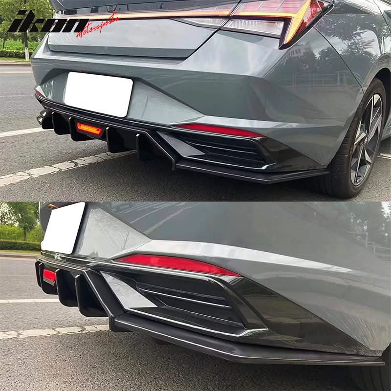 2021-2024 Hyundai Elantra 4DR Rear Bumper Diffuser PP
