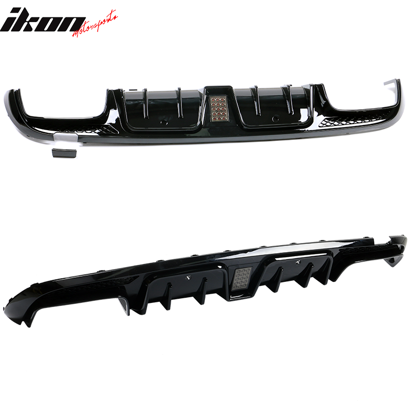 2015-2018 Benz W205 C-Class C63 AMG Gloss Black Rear Diffuser