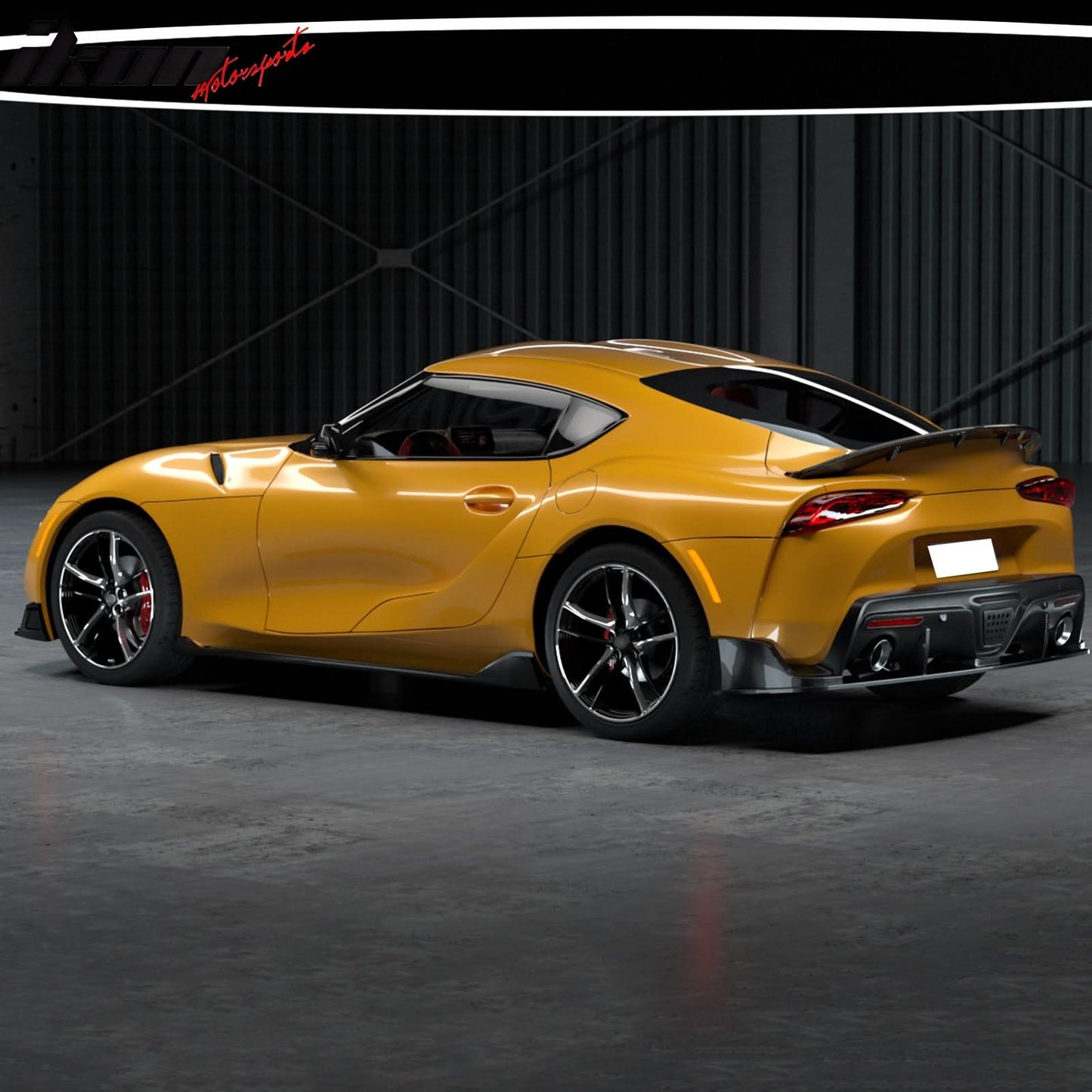 2020-2025 Toyota GR Supra MZ Spped Rear Bumper Lip Gloss Carbon Fiber