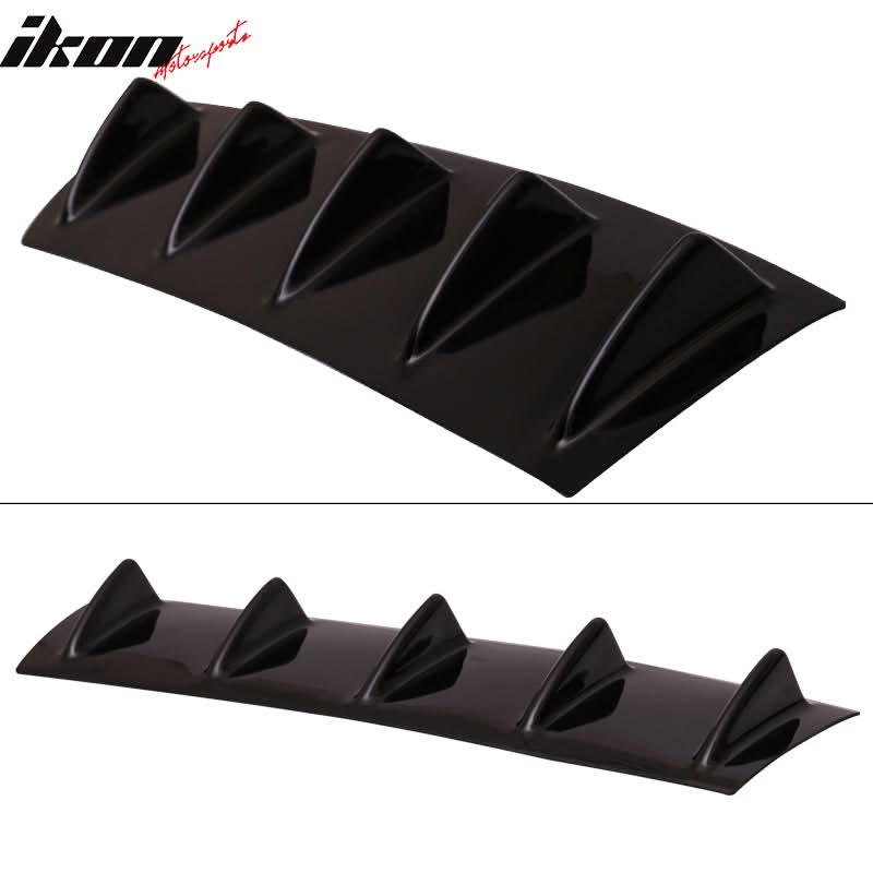 2015-2024 Dodge Charger 5 Fins Gloss Black Rear Bumper Diffuser ABS