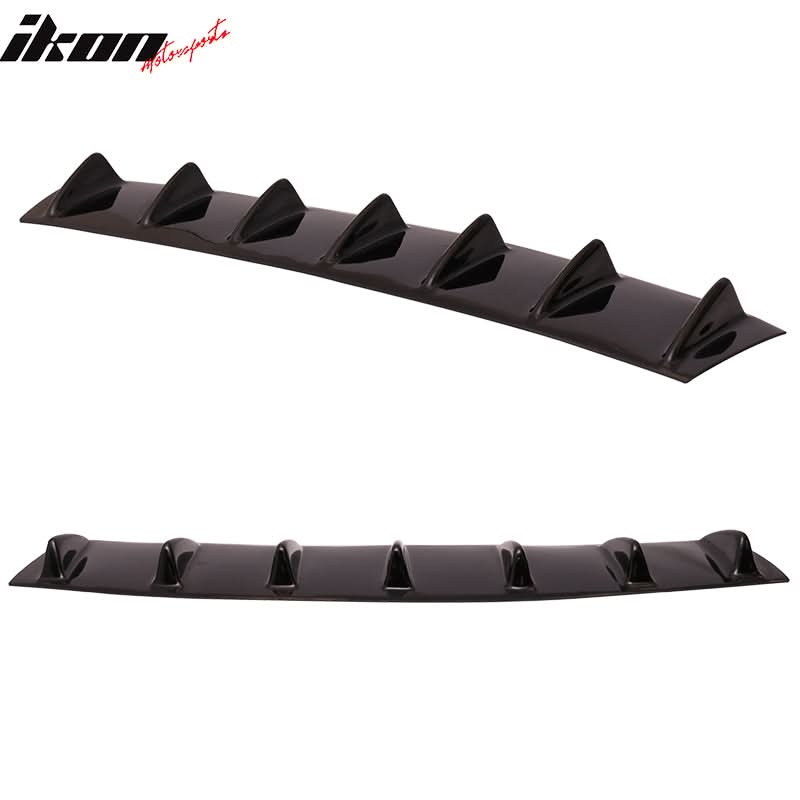 Infiniti G35 M25 M37 Sedan 7Fins Gloss Black Rear Bumper Diffuser ABS