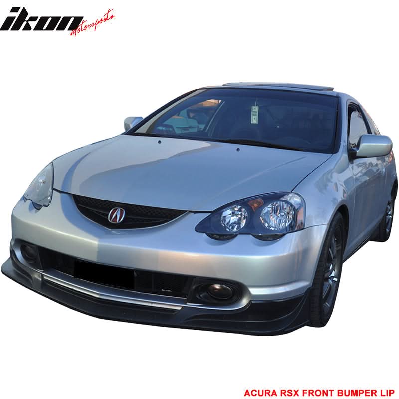 2002-2004 Acura RSX C-West Style Unpainted Black Front Bumper Lip PU