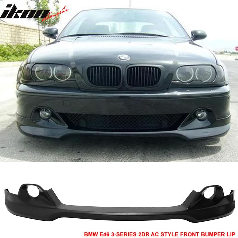 2004-2006 BMW E46 3-Series LCI AC Style Unpainted Front Bumper Lip PU