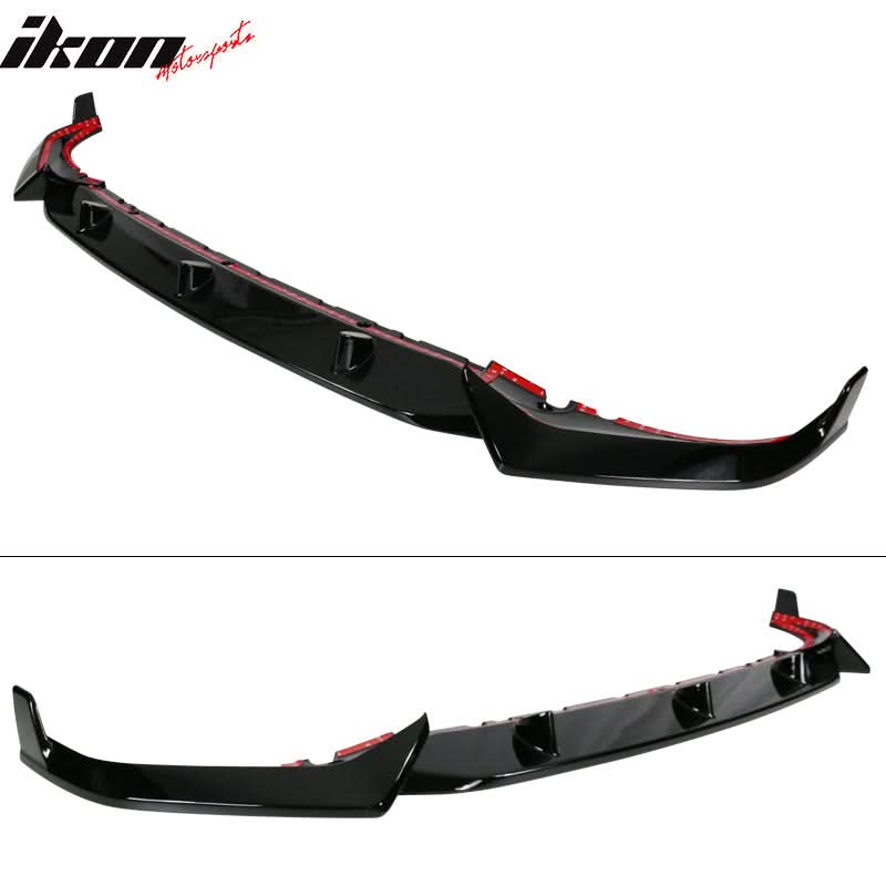 2019-2022 BMW G07 X7 M Sport Gloss Black ABS Front Bumper Lip Spoiler