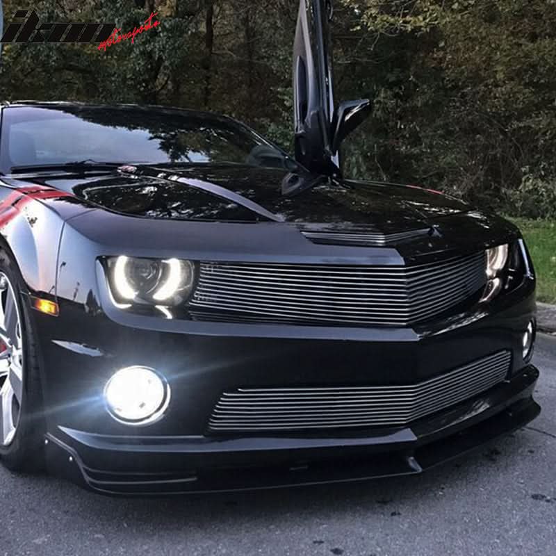 2010-2013 Chevy Camaro V8 SS Street Style Black Front Bumper Lip PU