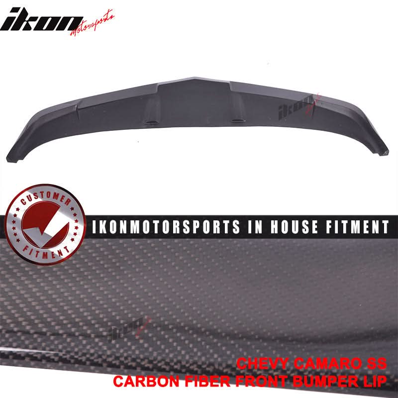 2014-2015 Chevrolet Camaro SS 1LE Style Front Bumper Lip Carbon Fiber