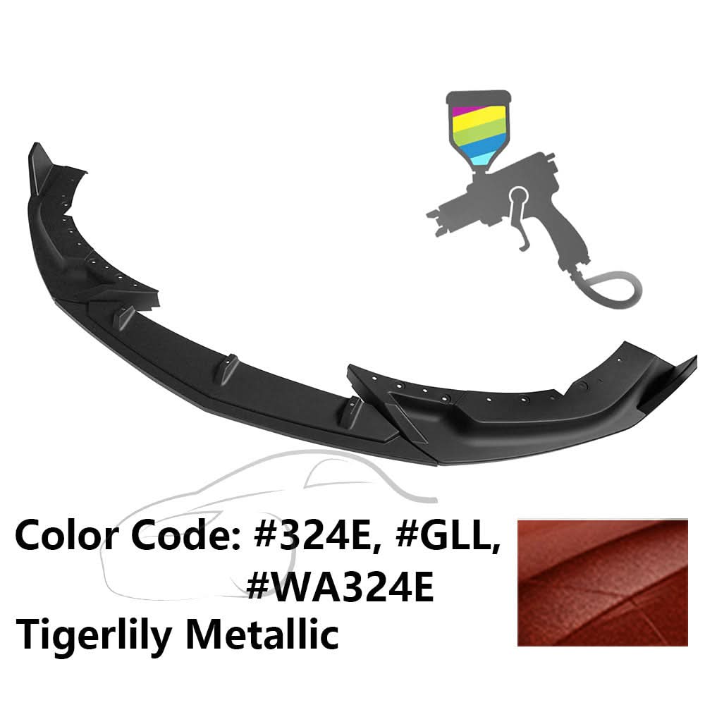 2020-2023 Cadillac CT4 IKON Style Painted Front Bumper Lip PP 3PCS
