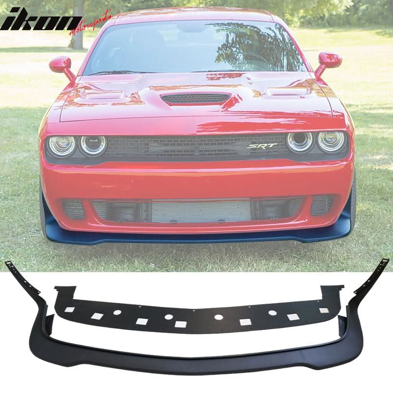 2015-2023 Dodge Challenger SRT Black Front Bumper Lip Splitter PP