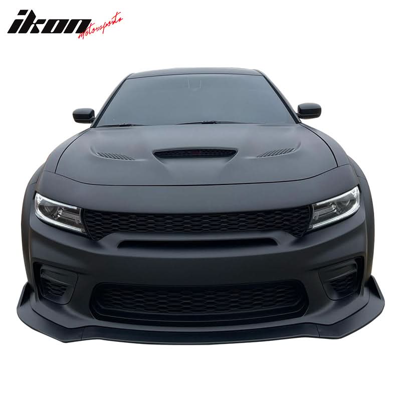 2020-2023 Dodge Charger Widebody IKON V1 Style Front Bumper Lip 3PCS