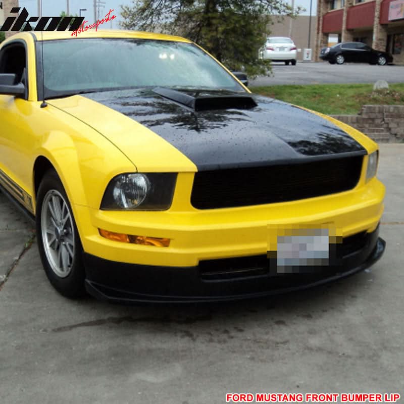 2005-2009 Ford Mustang Base Sport Style Front Bumper Lip Spoiler PU