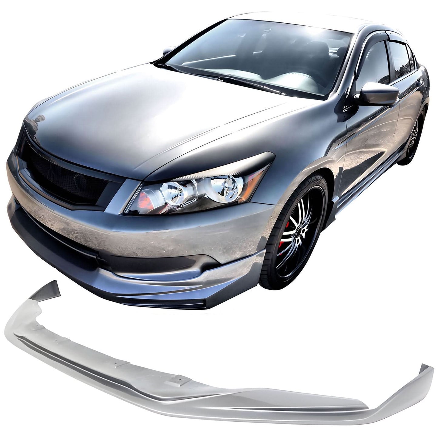 2008-2010 Honda Accord Mugen Style Front Bumper Lip Spoiler PU