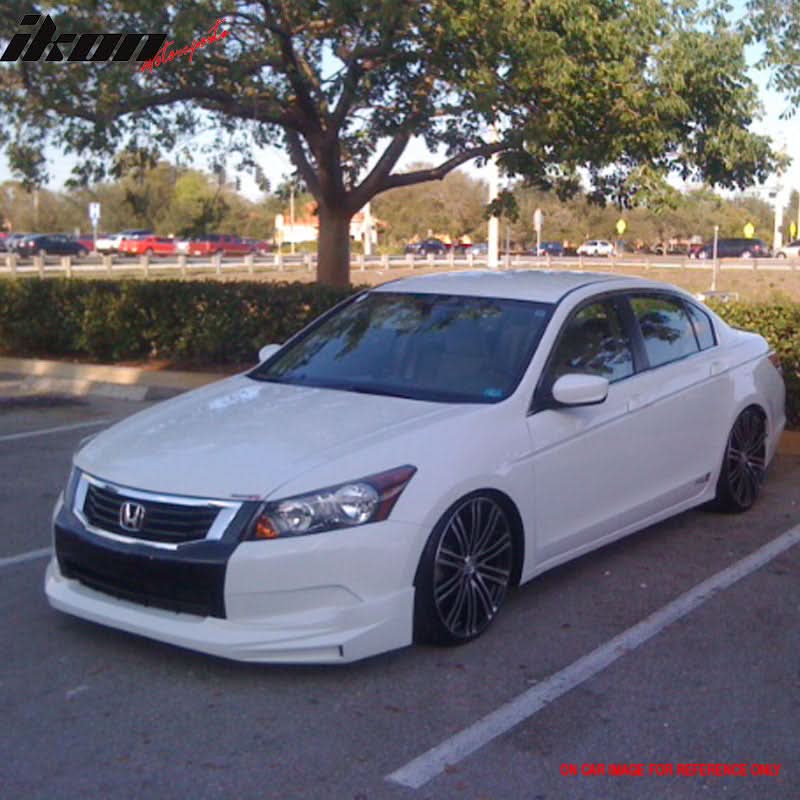 2008-2010 Honda Accord Mugen Style Front Bumper Lip Spoiler PU