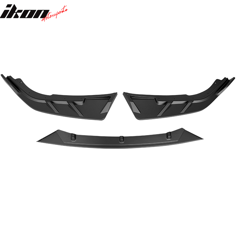 2021-2022 Honda Accord IKON V3 Style Front Bumper Lip Spoiler 3PCS