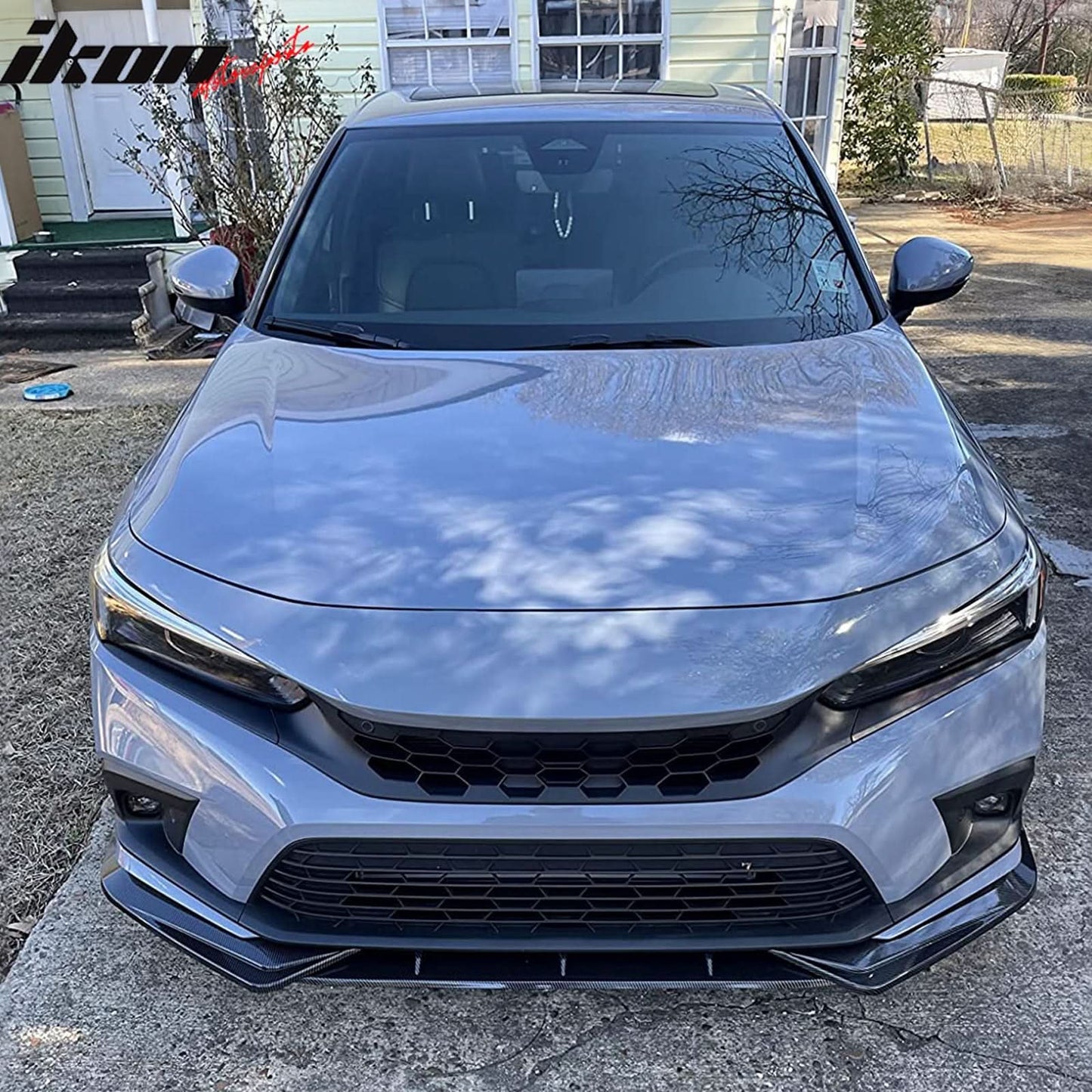2022-2023 Honda Civic 11th Gen Front Lip Chin Spoiler PP 3PC
