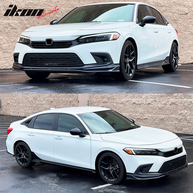 2022-2024 Honda Civic Sedan Hatchback Front Bumper Lip Painted PP