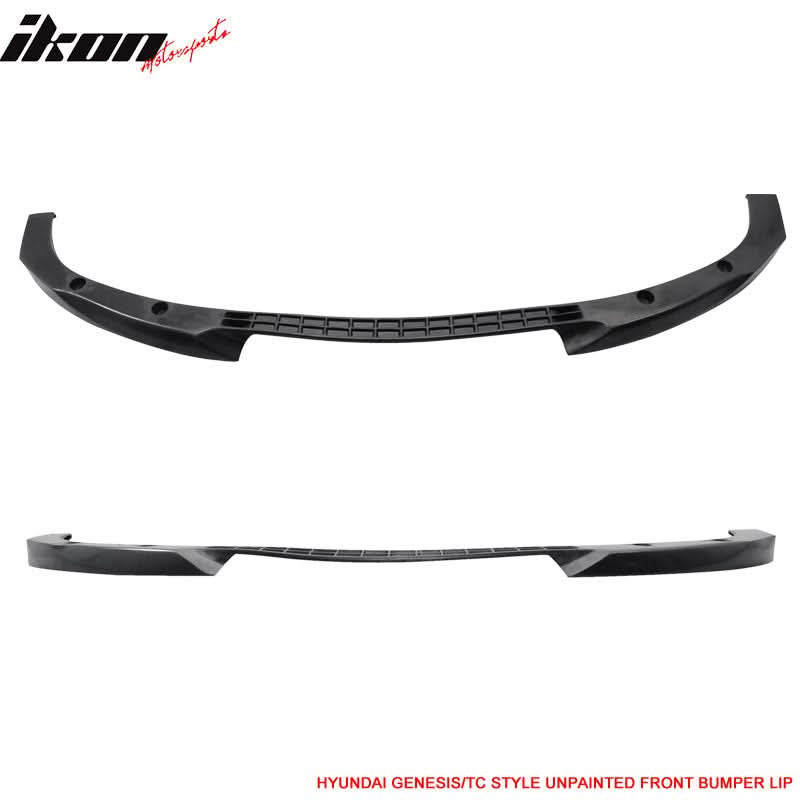 2010-2012 Hyundai Genesis Coupe Type C Unpainted Front Bumper Lip PU