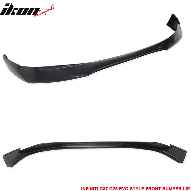 2010-2013 Infiniti G25 G37 4Dr Sedan EVO Front Bumper Lip Spoiler PU