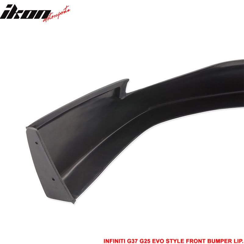 2010-2013 Infiniti G25 G37 4Dr Sedan EVO Front Bumper Lip Spoiler PU