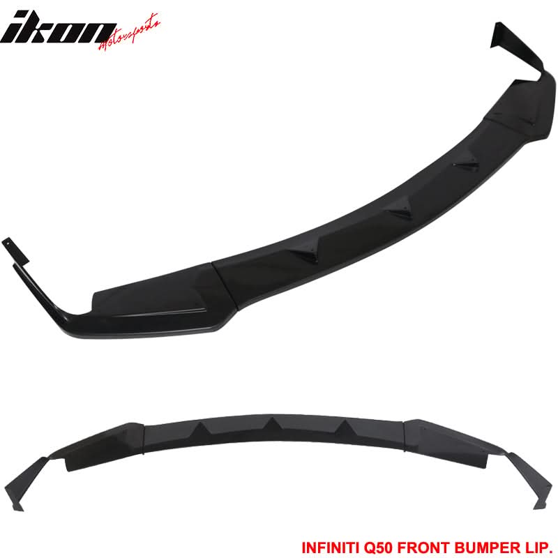 2014-2017 Infiniti Q50 Q50S Sport Model Painted Front Bumper Lip ABS