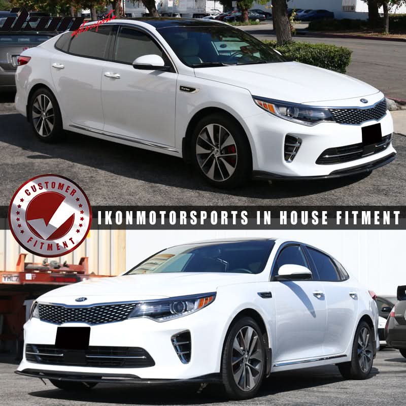 2016-2018 Kia Optima Front Bumper Lip Spoiler CS Style Carbon Fiber