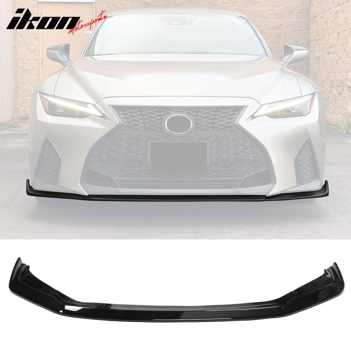 2021-2023 Lexus IS350 F Sport Front Lip Spoiler Black ABS