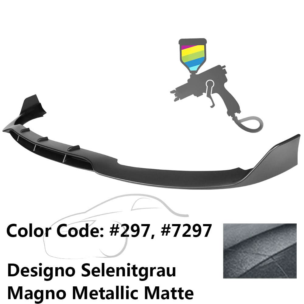 2015-2020 Benz W205 AP Style Painted Front Bumper Lip Spoiler PP