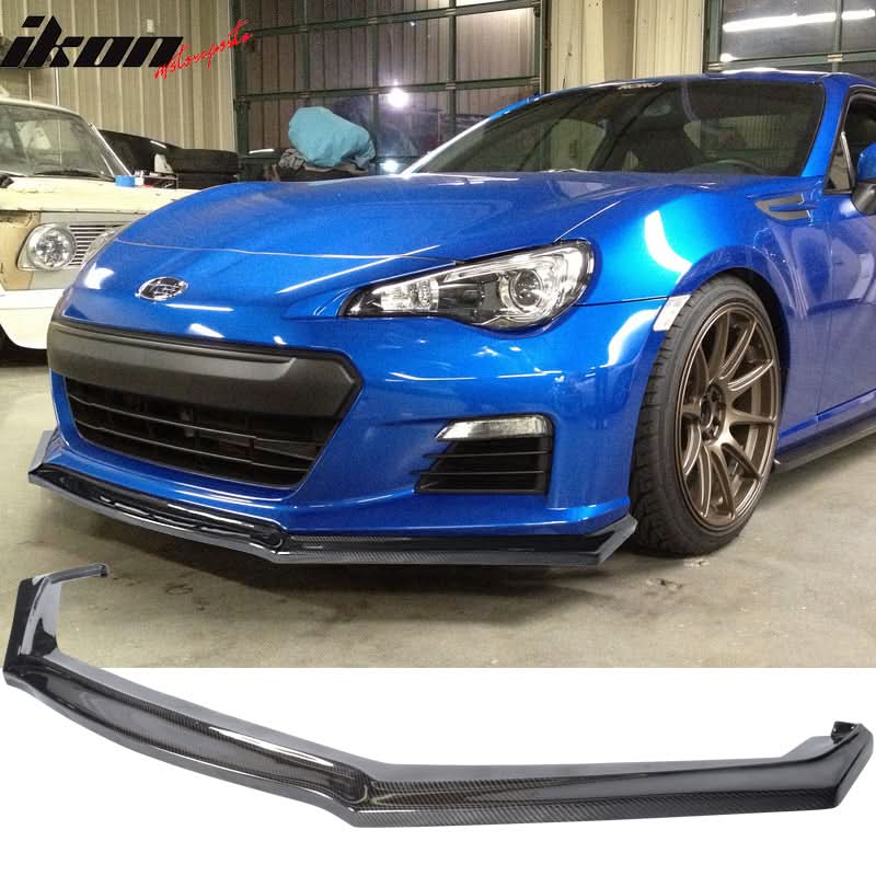 2013-2016 Subaru BRZ CS2 Style Front Bumper Lip Spoiler Carbon Fiber