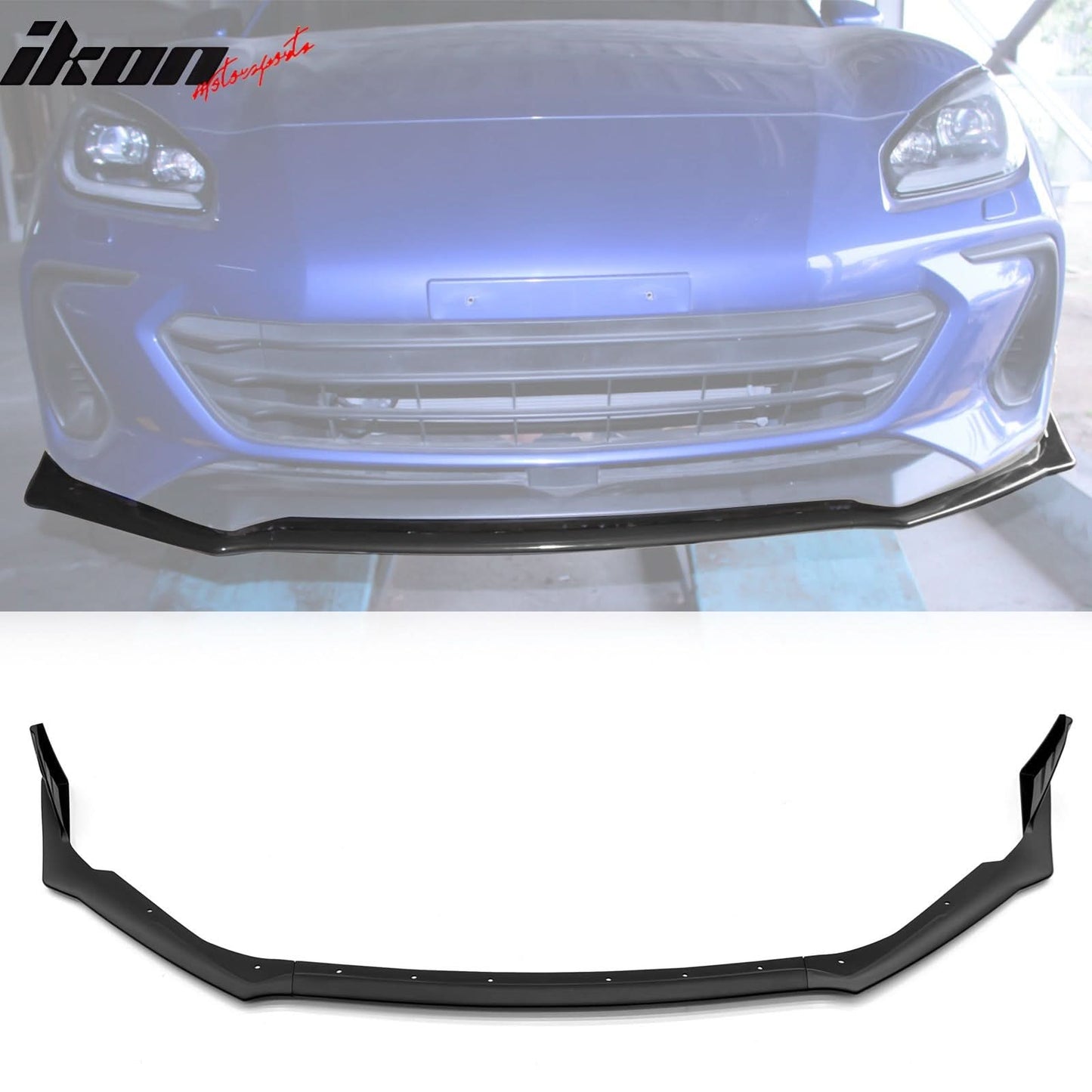 2022-2025 Subaru BRZ Front Bumper Lip STI 3PC Style Spoiler Unpainted