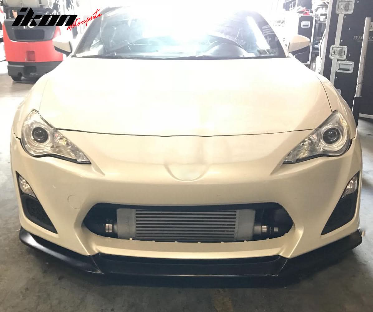 2013-2016 Scion FRS GT Style Unpainted Black Front Bumper Lip PU