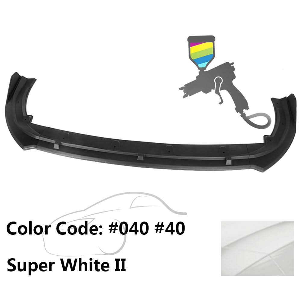 2018-2020 Toyota Camry XLE LE V2 Style Painted Front Bumper Lip PP 3PC