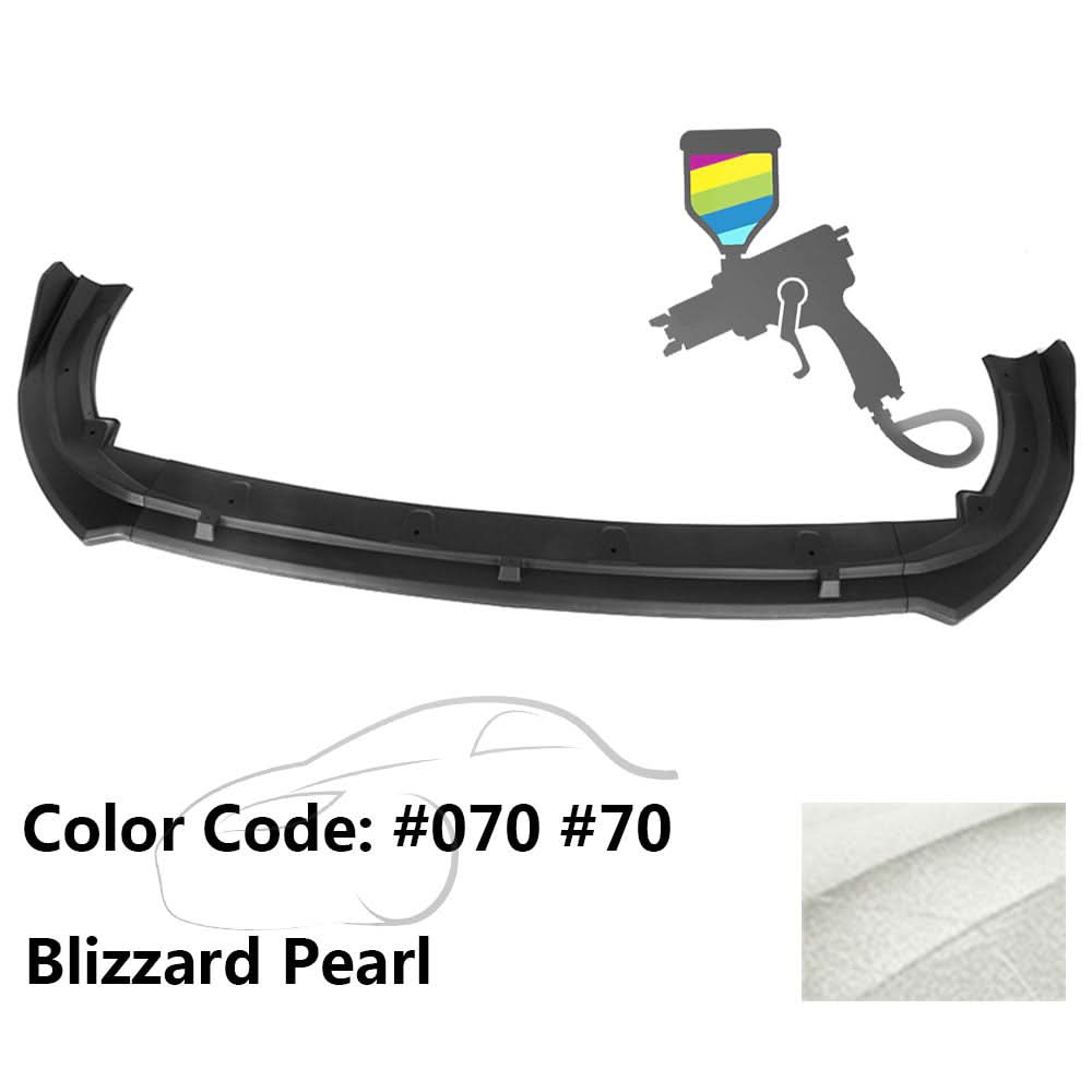 2018-2020 Toyota Camry XLE LE V2 Style Painted Front Bumper Lip PP 3PC