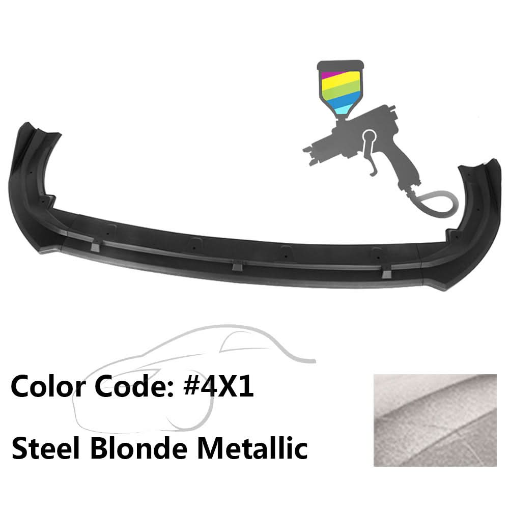 2018-2020 Toyota Camry XLE LE V2 Style Painted Front Bumper Lip PP 3PC