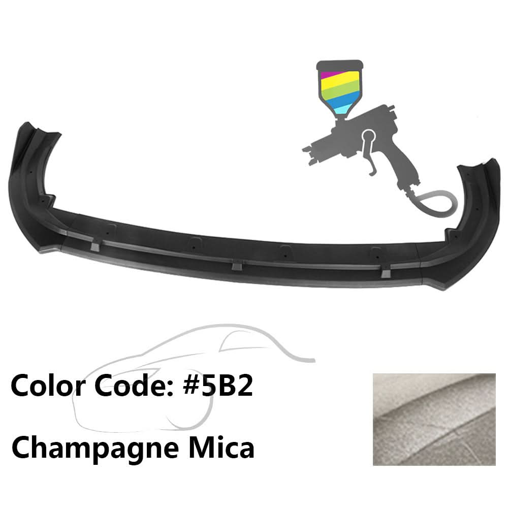 2018-2020 Toyota Camry XLE LE V2 Style Painted Front Bumper Lip PP 3PC