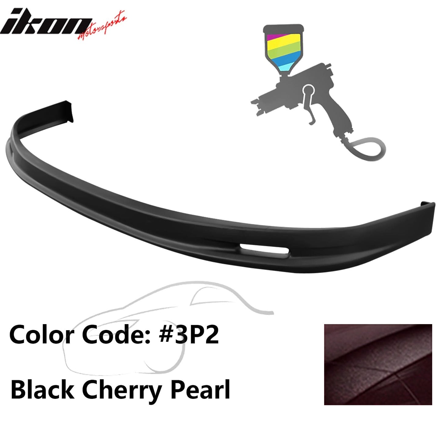2005-2006 Toyota Corolla Sedan Mugen Style Front Bumper Lip Painted PP