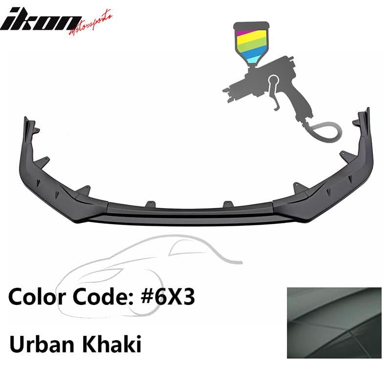 2020-2022 Toyota Corolla SE XSE 4Dr IKON Style Front Bumper Lip PP 3PC