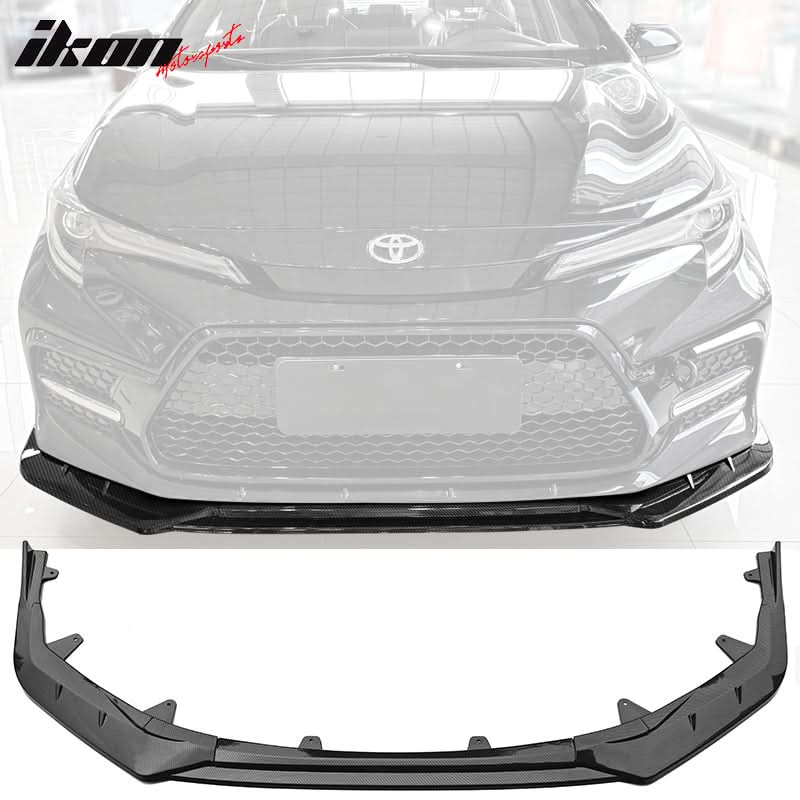 2020-2022 Toyota Corolla SE XSE 4Dr IKON Style Front Bumper Lip PP 3PC