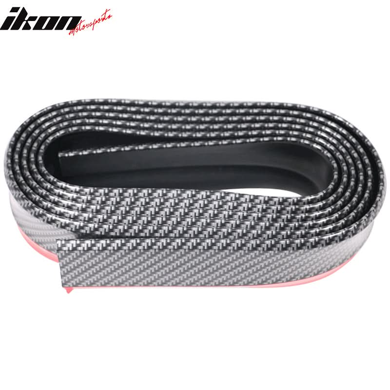 Universal Fitment Carbon Fiber Print CFL Front Bumper Chin Lip PVC